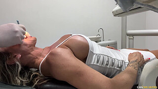 Busty MILF pays for dentist appointment with her wet pussy and arse – Fabi Drumond