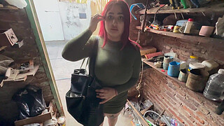 My Big Butt Wife Paying Off Debt at the Auto Repair Shop