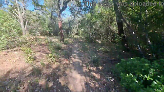 Outdoor Camper Gets Internal Creampie Public Forest