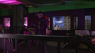 The Jokester And Batfuck Lead A Wild Orgy With Batchick And Hoards Of Sluts