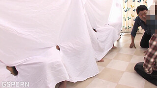 Pussy licking japanese show game with hot milfs and teens