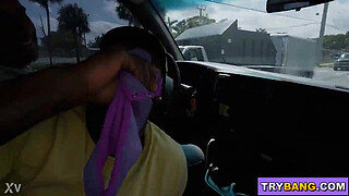 BANGBROS - Dre Delevigne Taking BBC From Sheem the Dream On The Bang Bus!