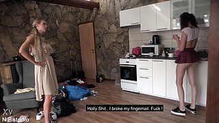 18yo Teen punish by gangbang holes, With piss (wet)