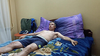 I am too tired to fuck, but my good wife makes me cum with her mouth and hands