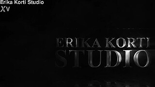 Beautiful teen Kathy Layne with big natural tits gets powerfull fucking with DP DVP from five big cocks EKS634