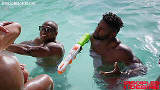 CHLOE CHEVALIER BBC GANG BANG!!! SO MUCH BLACK LOVE FOR THIS LITTLE WHITE PISS WHORE...