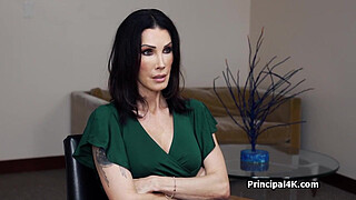 Slutty mature meets principals shaft to save the day