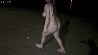 Horny big arse Latina fucks in a public park outdoors