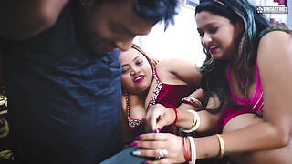 Desi Indian Step Brother fucks his Step Sister and Step Mother at the same Time ( Hindi Audio )