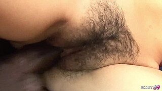 Petite Teen with Pigtails seduce the Big Penis Black Step-Dad of her Boyfriend to Interracial Old Young Fuck