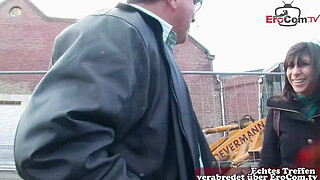 German Turkish young woman bitch persuaded to have sex