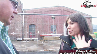 German Turkish young woman bitch persuaded to have sex