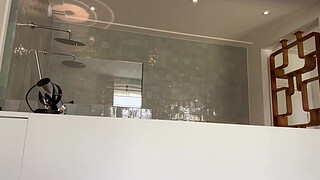 Hot stepmom forgot to put on panties before going to bed