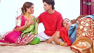 DESI MALLU TWO BAHBHI HARDCORE FUCK WITH LOCAL DEBAR WHEN THEY WERE ALONE AT HOME ( FULL MOVIE )