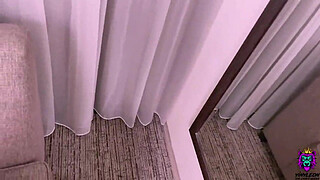 Hot spanish chick with big natural tits gets dick in tight butt