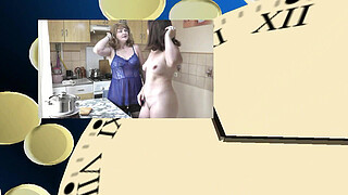 Two women bisexual chick teen brunette and blonde Milf Sexy Frina Old Young Lesbians