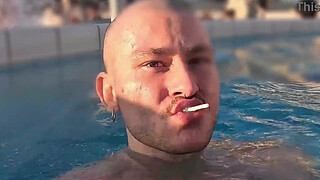 "LET ́S FUCK!" - Busty Latina Sucked & Tit Fucked Me In Thermal Bath of Budapest