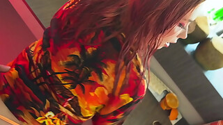 Fucking The Barmaid Behind The Bar On Vacation At The All Inclusive Hotel