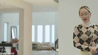 Asian Teen Linda Lan Tempts Her Boyfriend's Dad Into Pounding Her Tight Pussy GP3320