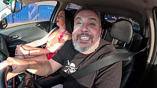 Milf taking it in the booty in downtown São Paulo